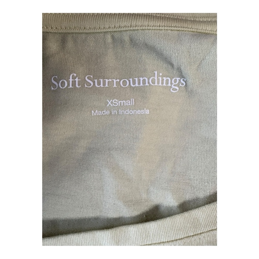 Soft Surroundings light butter yellow, short-sleeved t-shirt - Picture 5 of 5